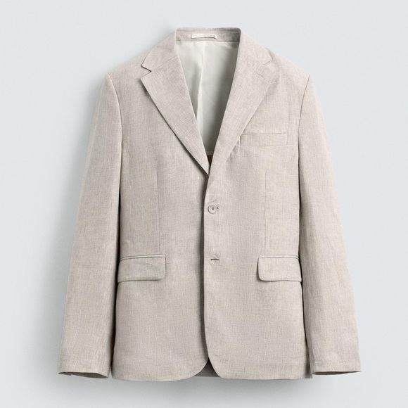 Zara Linen Blazer - Picture 1 of 2